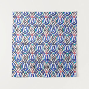 Marokkanisches Mosaik: buntes traditionelles Desig Wandteppich