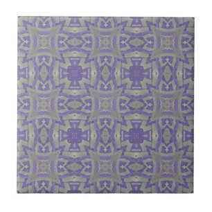 marokkanisches Mosaik geometrisches Muster lila Ol Fliese