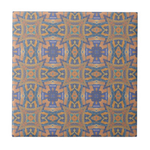 Marokkanisches Mosaik geometrisches Muster lila or Fliese
