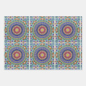 Marokkanisches Mosaik Geschenkpapier Set (Vorderseite 2)