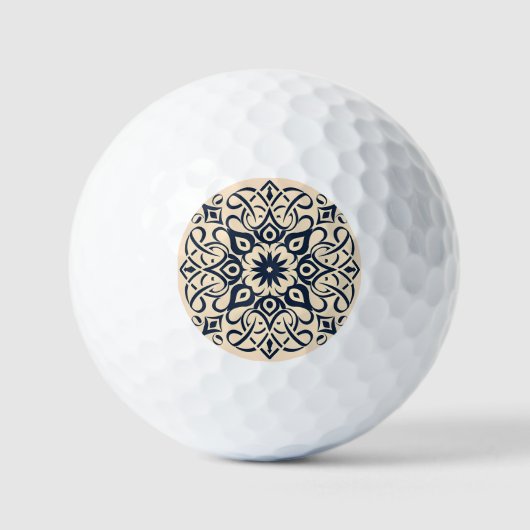 Marokkanisches Mosaik Golfball (Vorderseite)