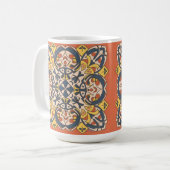 Marokkanisches Mosaik, Mandala Kaffeetasse (Vorderseite Links)
