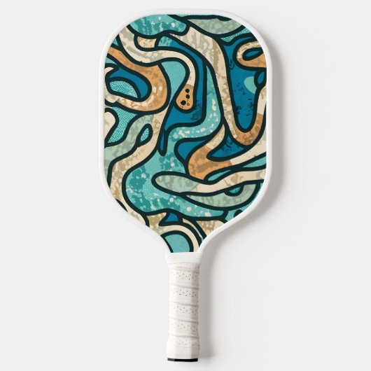 Marokkanisches Mosaik Pickleball Schläger (Rückseite)