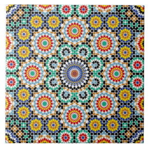 Marokkanisches Mosaik Traditionelles Boho-Muster Fliese