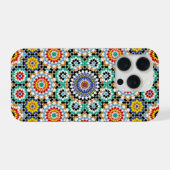 Marokkanisches Mosaik Traditionelles Boho-Muster iPhone Hülle (Rückseite (Horizontal))