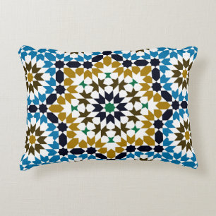 Marokkanisches Mosaik Traditionelles Geometrisches Dekokissen
