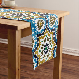 Marokkanisches Mosaik Traditionelles Geometrisches Kurzer Tischläufer