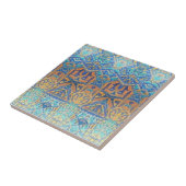 marokkanisches Mosaik, türkisblau Fliese (Seite)