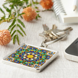Marokkanisches Mosaikbild - Schlüsselanhänger