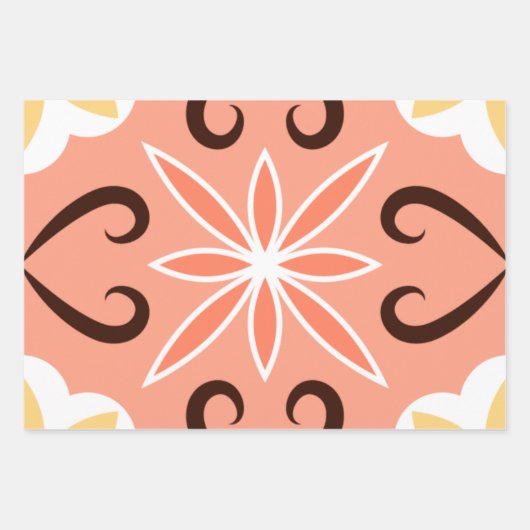 Marokkanisches Mosaikfliesen Geschenkpapier Set (Vorderseite 3)