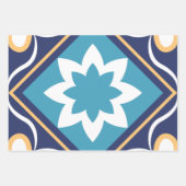 Marokkanisches Mosaikfliesen Geschenkpapier Set (Vorderseite 2)