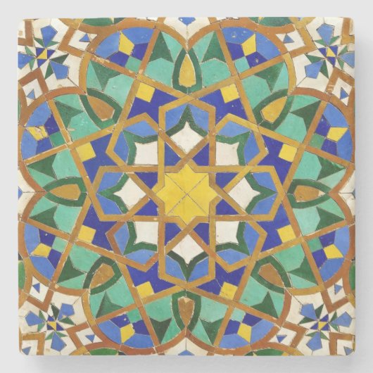 Marokkanisches Mosaikfoto - Untersetzer (Vorderseite)