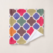 Marokkanisches Mosaikmuster Badhandtuch Set (Waschlappen)