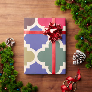 Marokkanisches Mosaikmuster Geschenkpapier