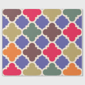 Marokkanisches Mosaikmuster Geschenkpapier (Flach)