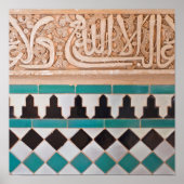 Marokkanisches Mosaikmuster Poster (Vorne)