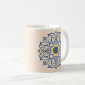 marokkanisches Motiv. Mandala Kaffeetasse (VorderseiteRechts)