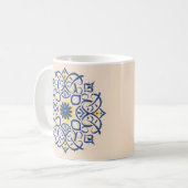 marokkanisches Motiv. Mandala Kaffeetasse (Vorderseite Links)