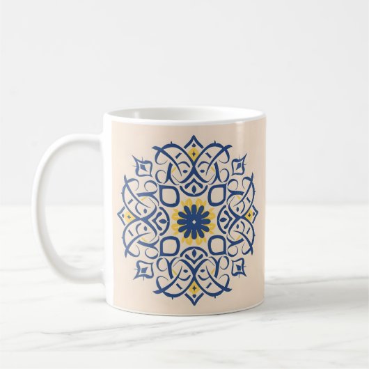 marokkanisches Motiv. Mandala Kaffeetasse (Links)