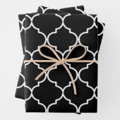 Marokkanisches Muster aus schwarzem und weißem Mit Geschenkpapier Set (Beispiel)