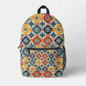 marokkanisches Muster Bedruckter Rucksack (Vorderseite)