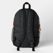 marokkanisches Muster Bedruckter Rucksack (Rückseite)