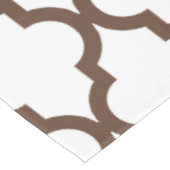 Marokkanisches Muster: Brown Tischdecke (Schrägansicht)