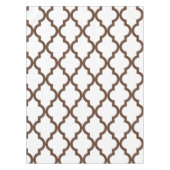 Marokkanisches Muster: Brown Tischdecke (Vorderseite)