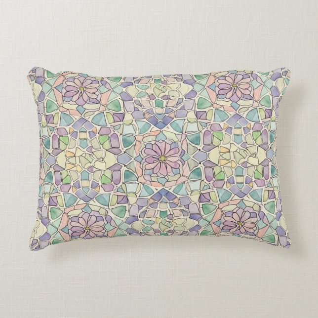 Marokkanisches Muster durch Natasha Us Dekokissen (Vorderseite)