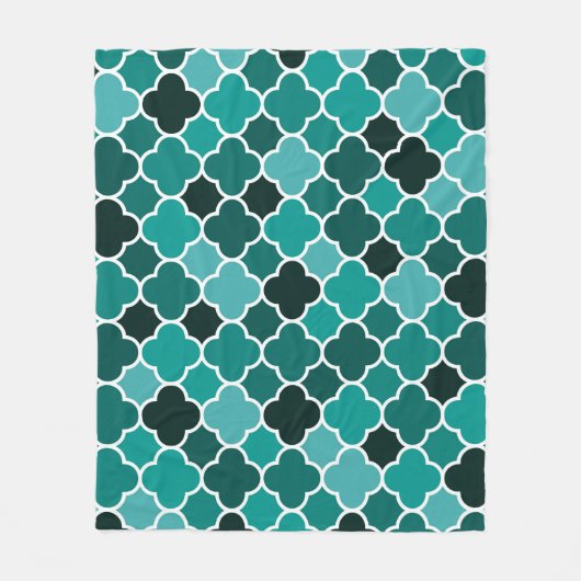 marokkanisches Muster Fleecedecke (Vorderseite)