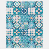 Marokkanisches Muster Fleecedecke (Vorderseite)