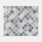 marokkanisches Muster Fleecedecke (Vorderseite (Horizontal))