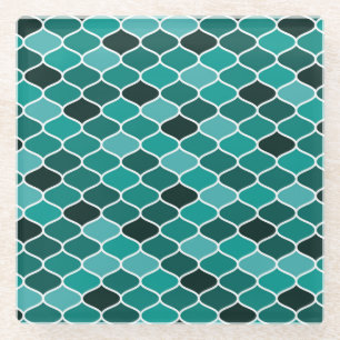 marokkanisches Muster Glasuntersetzer