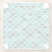 marokkanisches Muster Glasuntersetzer (Rückseite)