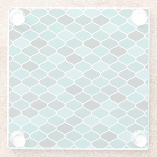 marokkanisches Muster Glasuntersetzer (Rückseite)