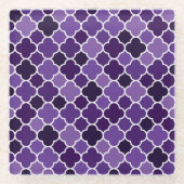 marokkanisches Muster Glasuntersetzer (Vorderseite)