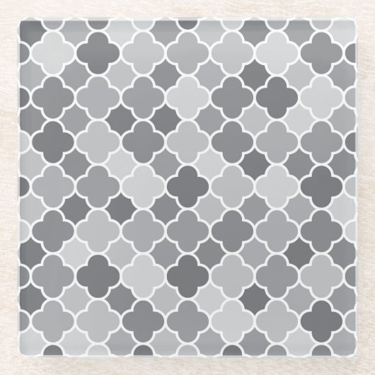 marokkanisches Muster Glasuntersetzer (Vorderseite)