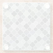 marokkanisches Muster Glasuntersetzer (Rückseite)