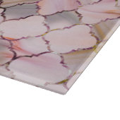 Marokkanisches Muster in Marmor- und Quarzkristall Schneidebrett (Ecke)