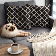 Marokkanisches Muster in Schwarz und Gold