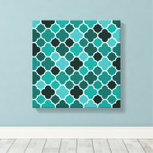 marokkanisches Muster Leinwanddruck (Insitu (Holzboden))