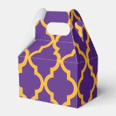 Marokkanisches Muster: Lila & Gold Geschenkschachtel (Rückseite)