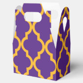 Marokkanisches Muster: Lila & Gold Geschenkschachtel (Geöffnet)