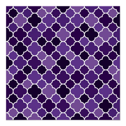 marokkanisches Muster Poster (Vorderseite)