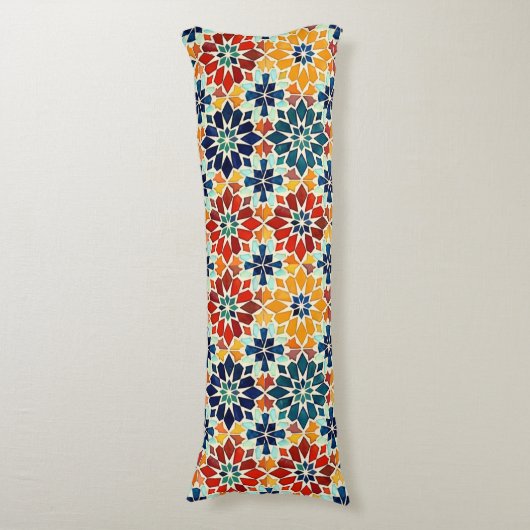 marokkanisches Muster Seitenschläferkissen (Vorderseite Vertikal)