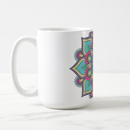 Marokkanisches Musterdesign arabische Latte-Tasse Kaffeetasse (Links)