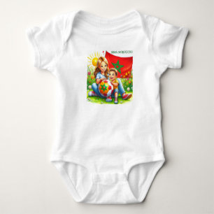 Marokkanisches Mutter-Kind-Baby-Body Baby Strampler