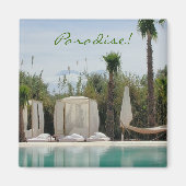 Marokkanisches Paradies Magnet (Vorne)