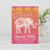 Marokkanisches Party - Indische Inspiration - Indi Einladung (Stehend Vorderseite)