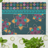 Marokkanisches Patchworkentwurfs-Teetuch Küchentuch (Gefaltet)